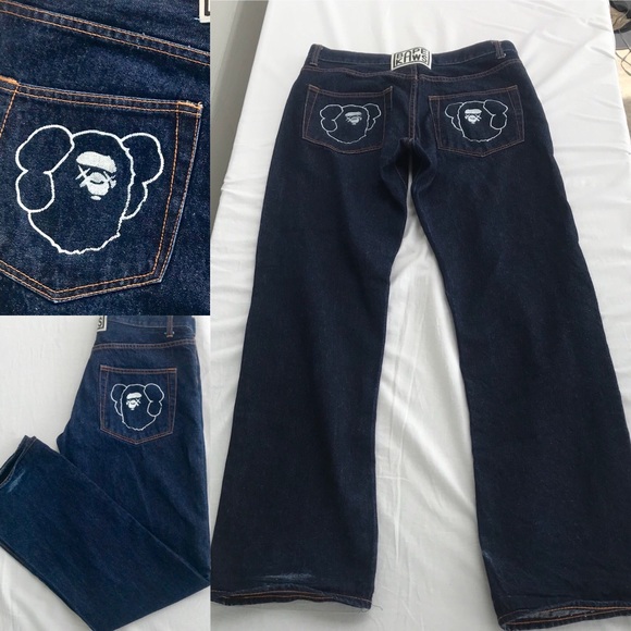 bape denim pants
